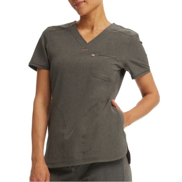 Women’s Scrubs Short Sleeve Top Shirt & Jogger Pants With Retractable Lanyard M - Picture 7 of 15